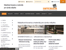 Tablet Screenshot of obchod.interierstudio.sk